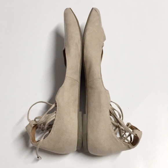 STEVE MADDEN Lace Up Le Crew Ballet Pointy Flat - Picture 7 of 11